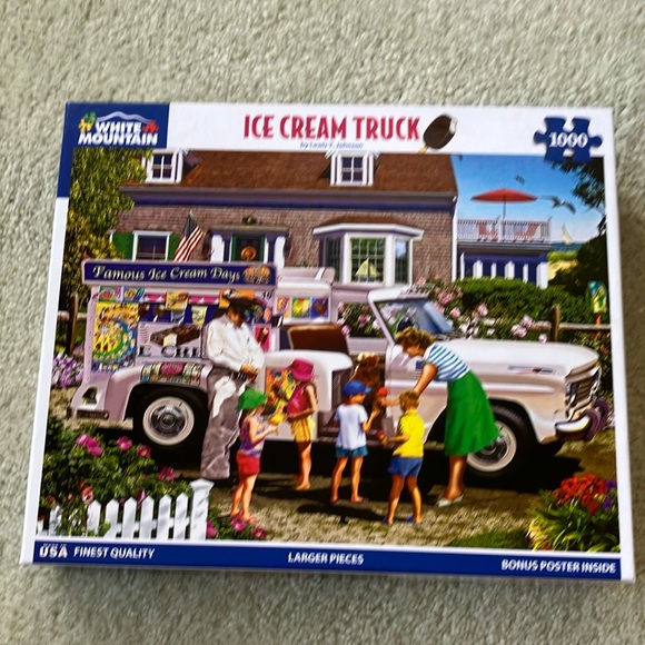 White Mountain Puzzle Ice Cream Truck - Picture 1 of 6